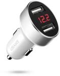 USAMS Зарядно 12V Usams C1 2.1A, Digital Display, бяло (CC45GC02)