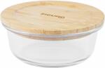 Siguro Glass Seal Bamboo élelmiszertároló edény 0, 4 l, 6 x 13 x 13 cm (SGR-FO-G304BB)
