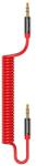 USAMS Кабел Usams Spring Audio Cable 1.2м, червен (SJ256YP02)