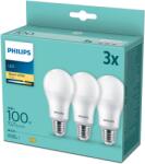 Philips LED 13-100W, E27 2700K, 3 darab