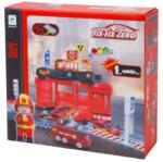  Tűzoltó parkolóház és helikopterleszálló autóval és figurával (820100660)