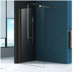 Fluminia Paravan de dus tip Walk-in Fluminia Foxy auriu periat 90x200 cm Easy Clean (W01SC01BG-90-V1)