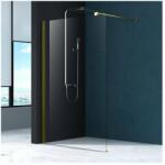 Fluminia Paravan de dus tip Walk-in Fluminia Foxy auriu periat 120x200 cm Easy Clean (W01SC01BG-120-V1)