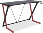 Urban Factory Ergo Gamer asztal - Fekete/Piros (WED75UF)
