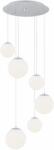 Argon Optica lampă suspendată 6x15 W crom-opal 2530 (2530)