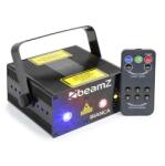 Beamz Bianca laser fascicul dublu 330 W RGB-12 gobo, telecomandă, 7-DMX IR (152.660) (152.660)