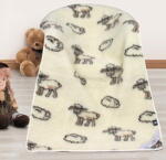  Európai merinó takaró baba fehér juh - 100x150 cm - Juh takaró