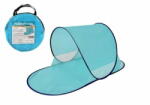 Teddies Strand sátor UV szűrővel önhajtogató poliészter/fém ovális kék szövet táskában