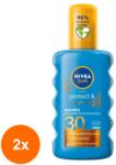 Nivea Set 2 x Spray cu Protectie Solara si Bronzare Nivea Sun Protect & Bronze, SPF 30, 200 ml (ROC-2xMAG1008587TS)