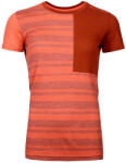 Ortovox W's 185 Rock'N'Wool Short Sleeve Mărime: S / Culoare: portocaliu/