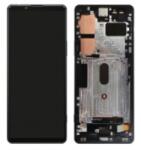 Sony XQ-BC62, XQ-BC72, XQ-BC52, XQ-BC01, XQ-BC11, XQ-BC21, XQ-BC72 Xperia 1 II lcd kijelző és érintőpanel (előlap keret nélkül) fekete, gyári