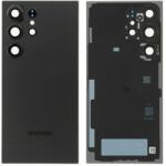 Samsung GH82-33349B Gyári Samsung Galaxy S24 Ultra Titán fekete színű akkufedél hátlap, burkolati elem, kamera lencse (Titanium Black) (GH82-33349B)