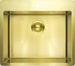 Deante Olfato 1 medencés szögletes acél mosogató 55x50, 5 cm, szálcsiszolt arany ZPO_R10B (ZPO_R10B)