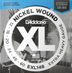 D'Addario EXL148 corzi de chitară electrică, bobină de nichel, 12-60 (EXL148)