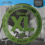 D'Addario EXL117 corzi de chitară electrică, bobină de nichel, 11-56 (EXL117)