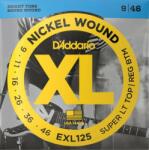 D'Addario EXL125 corzi de chitară electrică, bobină de nichel, 09-46 (EXL125)