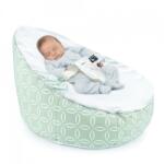 BabyJem Fotoliu pentru bebelusi cu ham de siguranta BabyJem Baby Bean Bed (Culoare: Alb) (UPUbj_3484)