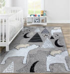  MEDVEMAMA a kisbocsával szürke csúszásgátlós szőnyeg Méret: 80x150 cm (DW86006/1A)