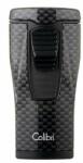 Colibri Monaco Carbon Fiber Black hármas piramis lángú szúrólángos szivar öngyújtó - fekete (C-LI880T10)