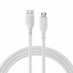 JOYROOM USB-A - micro USB LED Kábel - 2m 2.4A - Fehér (S-UM018A13)