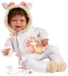 Llorens Llorens: Tala Sonrisas 44cm-es újszülött baba hanggal zsiráfos ruhában (84482) - jatekshop