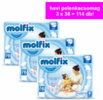 Molfix Havi pelenkacsomag Jumbo (6-os) 15+ kg (114 db/cs) - diaper
