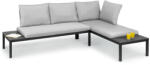 Blumfeldt Cartagena, kanapé, 2 személyes kanapé asztallal, acél, poliészter (GDM11-Cartagena-Grey)