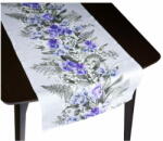  Asztalterítő BĚHOUN - 50x120 cm - Pansy lila, szürke