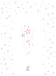 Color pelenkázó lap sík 70x50cm Rózsaszín csillag (CMT69243517)