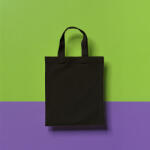 Idéen Pamut táska - 24x28 cm, gyerek, fekete, rövid fülű