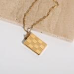  Aurum Chess Elegance nemesacél medál 45 cm csavart nemesacél nyaklánccal