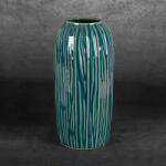  Rea kerámia nagy váza Zöld/bézs 17x17x45 cm