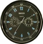 Secco Falióra, 30, 5 cm, páratartalom mérővel, hőmérővel SECCO, króm színű (S TS6055-51) - eztkapdki