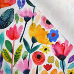 Takoy Matt anyag fürdőruhákhoz, fitnesz ruházathoz színpompás virágok Luana