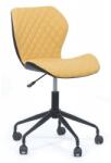 CHAIRS-ON Scaun de birou modern cu design elegant pe galben cu negru