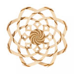 Wood Trick Puzzle 3D, mecanic, din lemn, Vortex hipnotic, 340 piese (WDTK093)