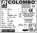 Rover Borszűrő Colombo 12 (10140000105)