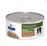 Hill's Prescription Diet Metabolic Wight Management Vegetable & Chicken Stew kutyatáp - konzerv 156 g - csui