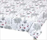  Asztalterítő DITA - 120x160 cm - Gally szürke, piros, fehér