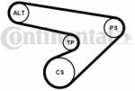 Continental Ctam Set curea transmisie cu caneluri CONTINENTAL CTAM 6PK1725K1 (6PK1725K1)