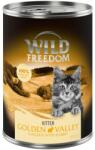 Wild Freedom 6x400g Wild Freedom Kitten Golden Valley - nyúl & csirke nedves macskatáp 5+1 ingyen akcióban