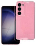 Clear 2mm Samsung Galaxy S23 csillámos tok, rózsaszín - coolmobile