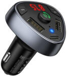 hoco. E51 autós töltő, (PD18W + USB 2, 1A) bluetooth FM transmitterrel, fekete - coolmobile
