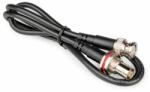 Shure 95C9023 Cablu coaxial montat, oscilant BNC tătic - rack feedthrough BNC mama cu inel de cauciuc, 80 cm (95C9023)