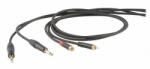 DH DHS535LU3 cablu de semnal 3 m, ONEHERO "stereo", 2x 6, 3mm mono jack - 2x RCA plug (DHS535LU3)