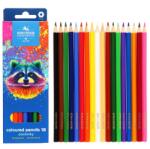 KOH-I-NOOR Színes ceruza készlet 18db-os KOH-I-NOOR 3553 mosómedve, hatszögletű fatest, 7mm-es ceruza vastagság