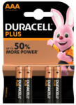 Duracell Plus Power Alkáli Mikro Elem AAA (1, 5V) B4 (DPPAAAB4)