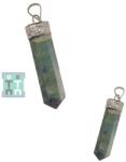  Pandantiv Rubin in Fuchsit Obelisc - 38-47 x 8-10 mm - 1 Buc