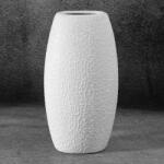  Riso3 kerámia váza Fehér 13x9x25 cm