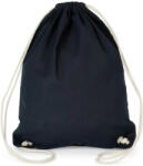 Kimood KI0125 pamut tornazsák-hátizsák fehér zsinórral Kimood, Navy-U (ki0125nv-u)